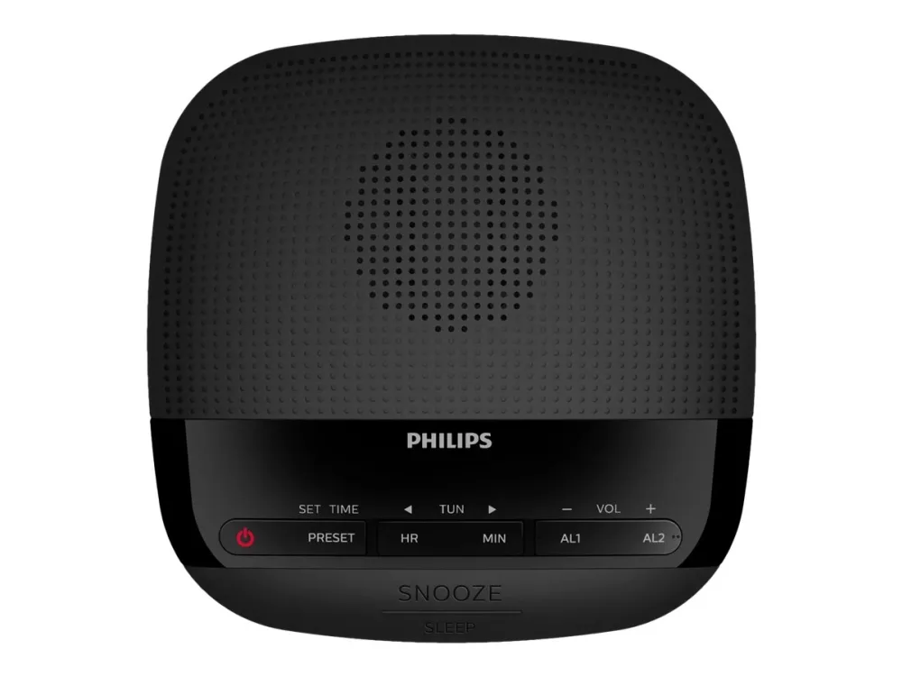 Philips Audio  - Radio Alarm Clock FM Digital TAR3205/12 – Black