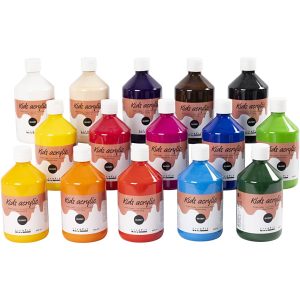 A-Color - Acrylic Paint - Glossy - 15 x 500ml (32000)