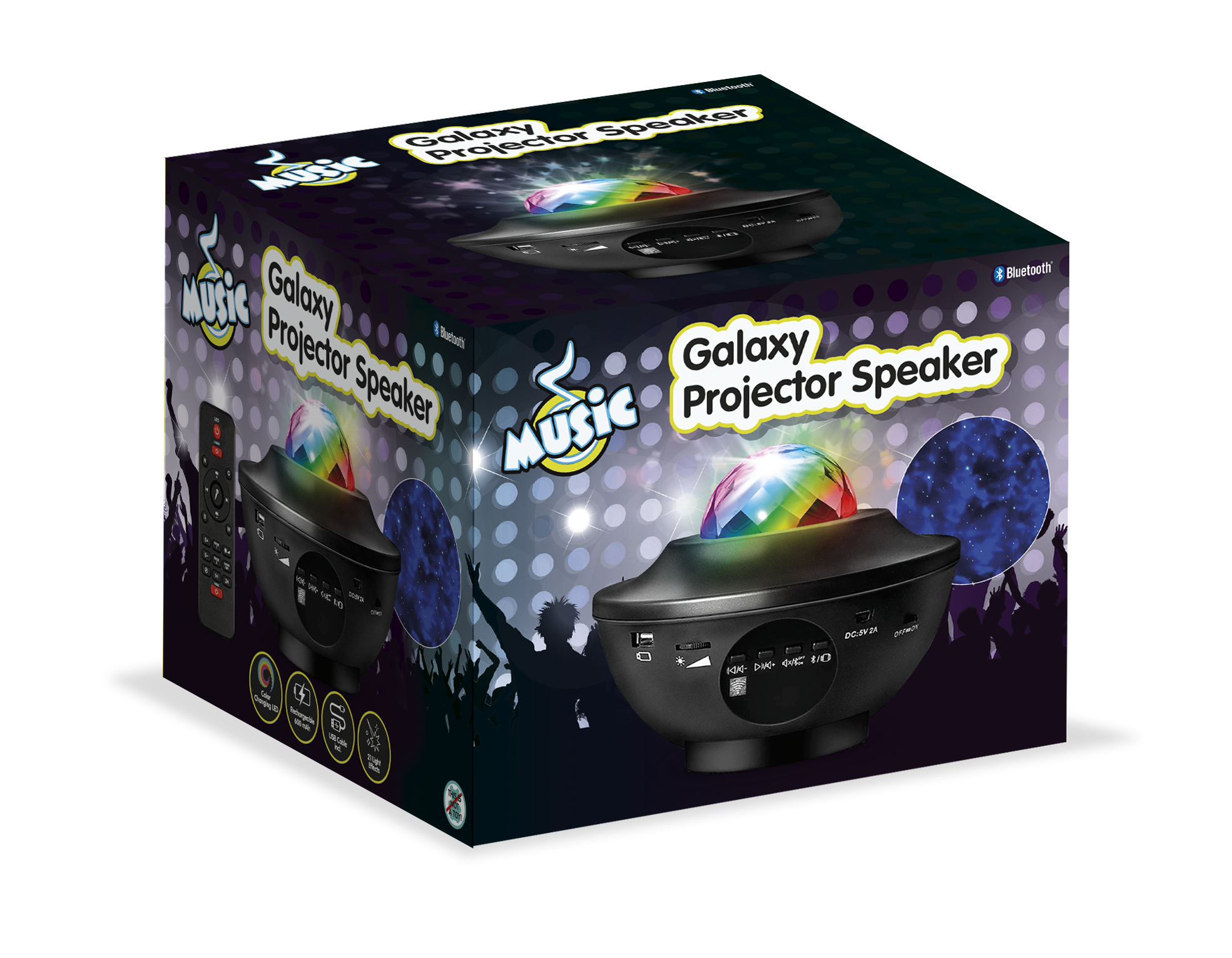 Music - Star Galaxy Projector Speaker (501127)