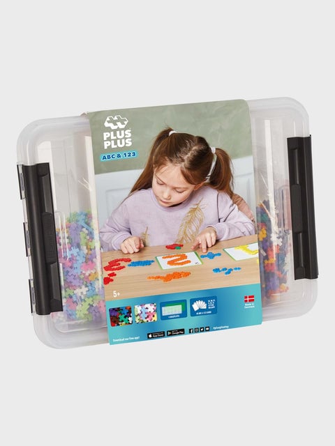 Plus-Plus - ABC & 123 Storage Box / 2000 pcs ( 3923 )