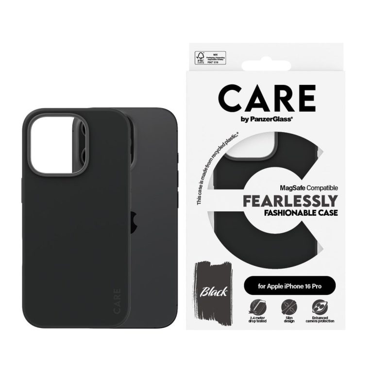 CARE by PanzerGlass – Case – Black – MagSafe – iPhone 16 Pro