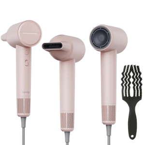 Lovio LVHD001PK Hair Dryer With Ionization AirFlow
