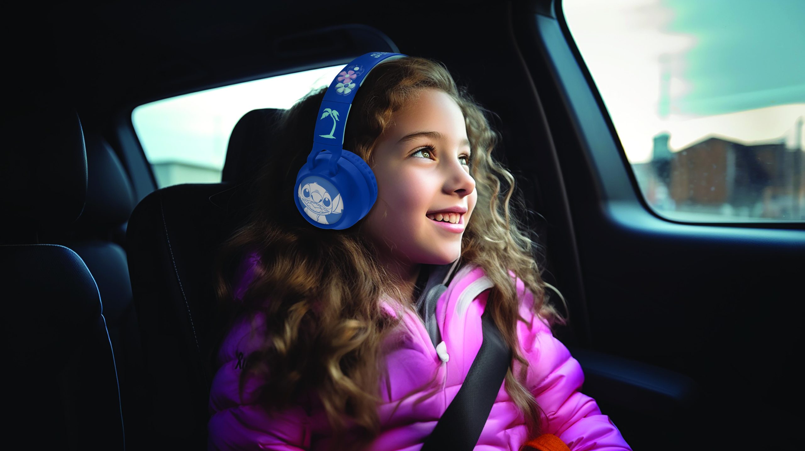 Lexibook - Stitch Rechargeable headphones with lights (HPBT015D)