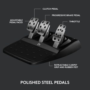 Logitech - G923 Racing Wheel and Pedals for PS5, PS4 and PC - USB