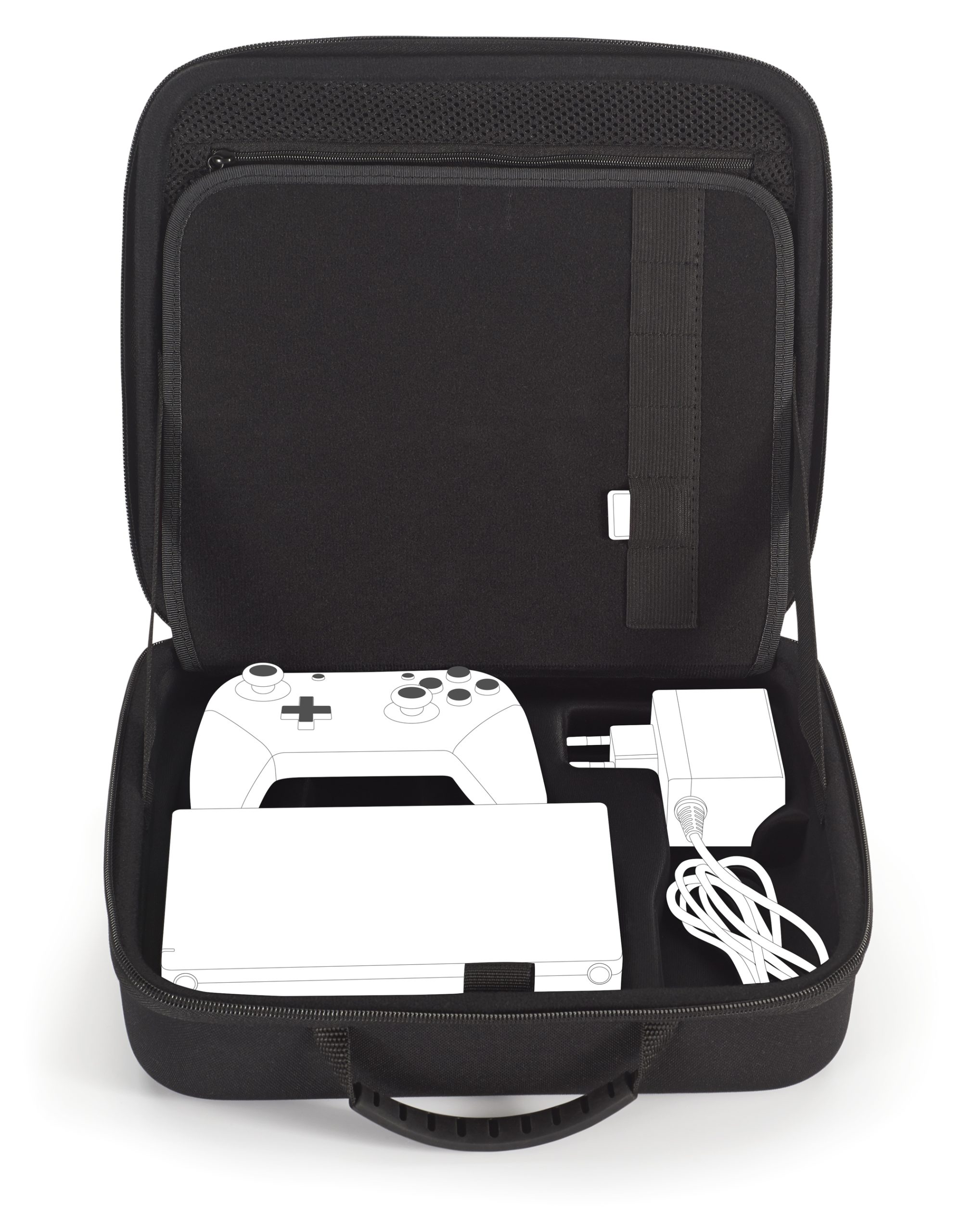 Bigben Storage Case Black Hard Case for Switch Including Docking Station Compatible with Switch Lite/OLED