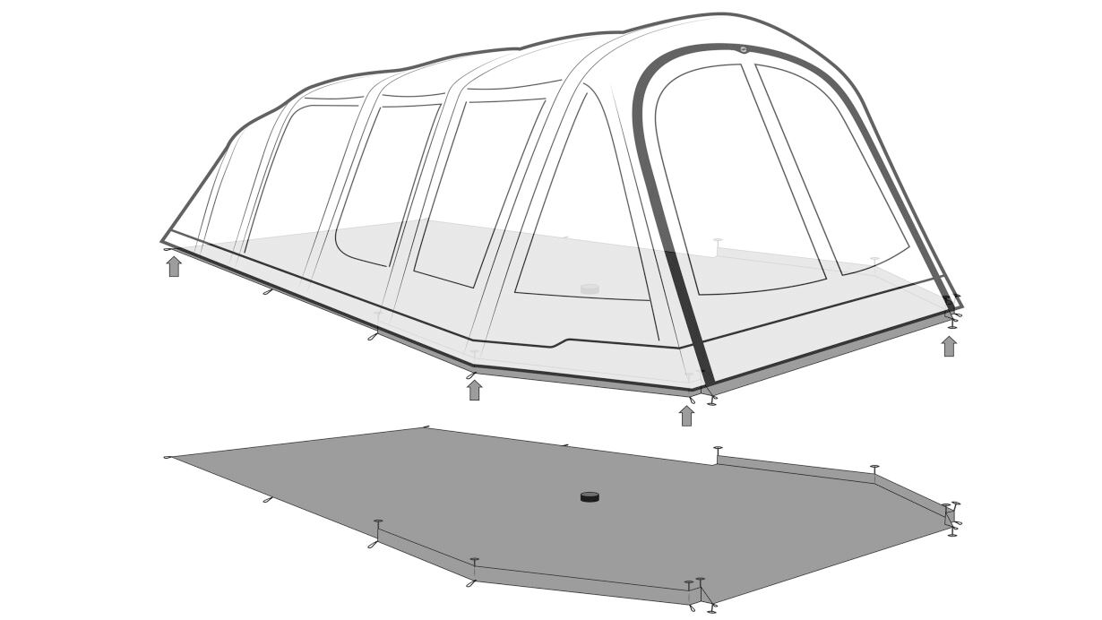 Outwell - Lux Winwood 8 Sleeping Liner