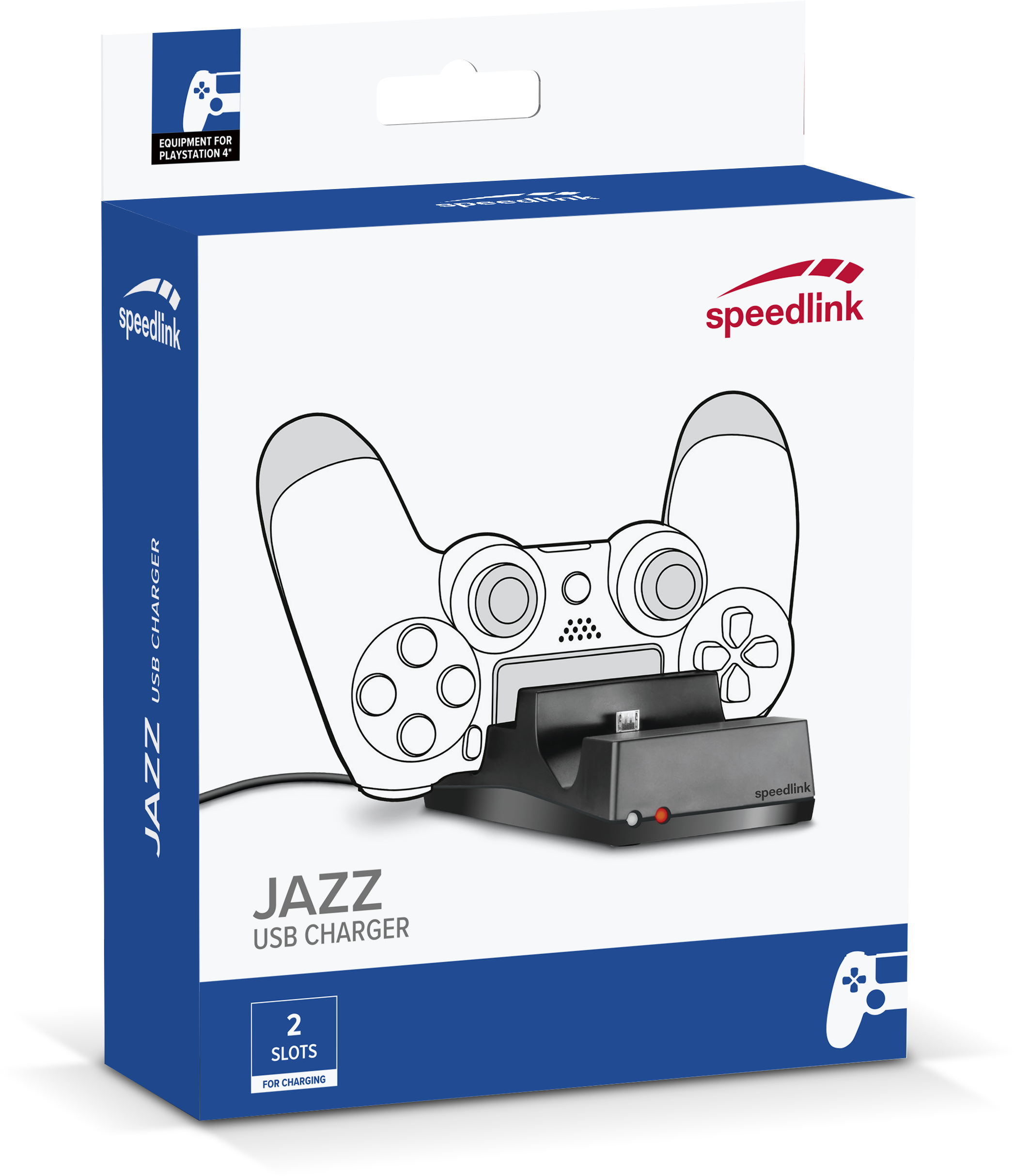 Speedlink - JAZZ USB Charger – for PS4, black