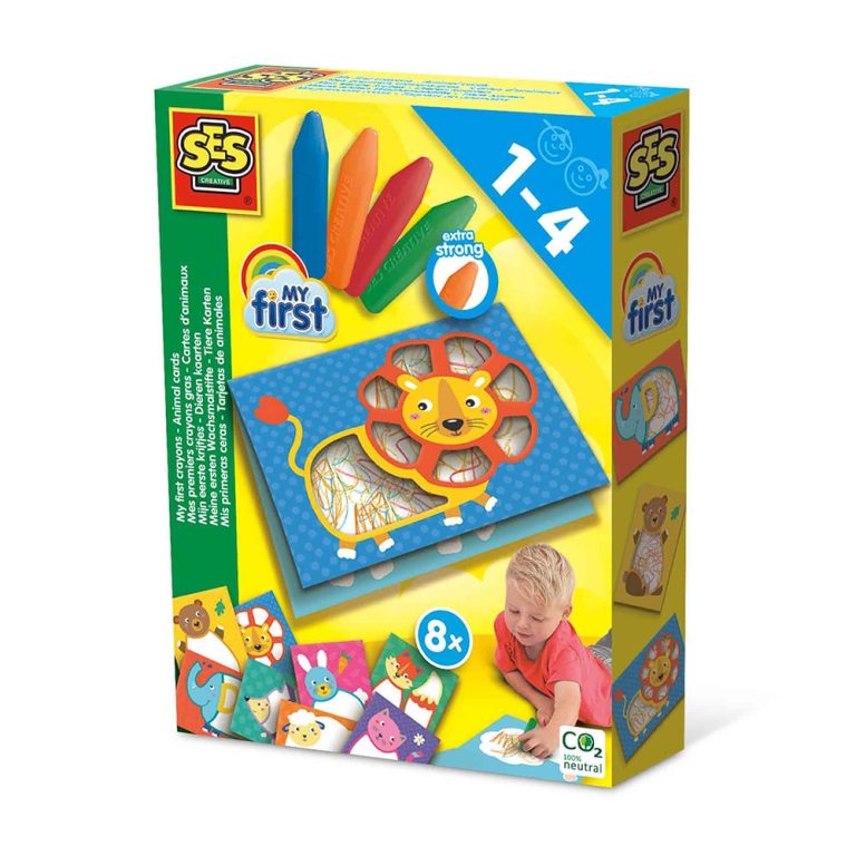 SES Creative – My first – Crayons and Animal cards – (S14404)