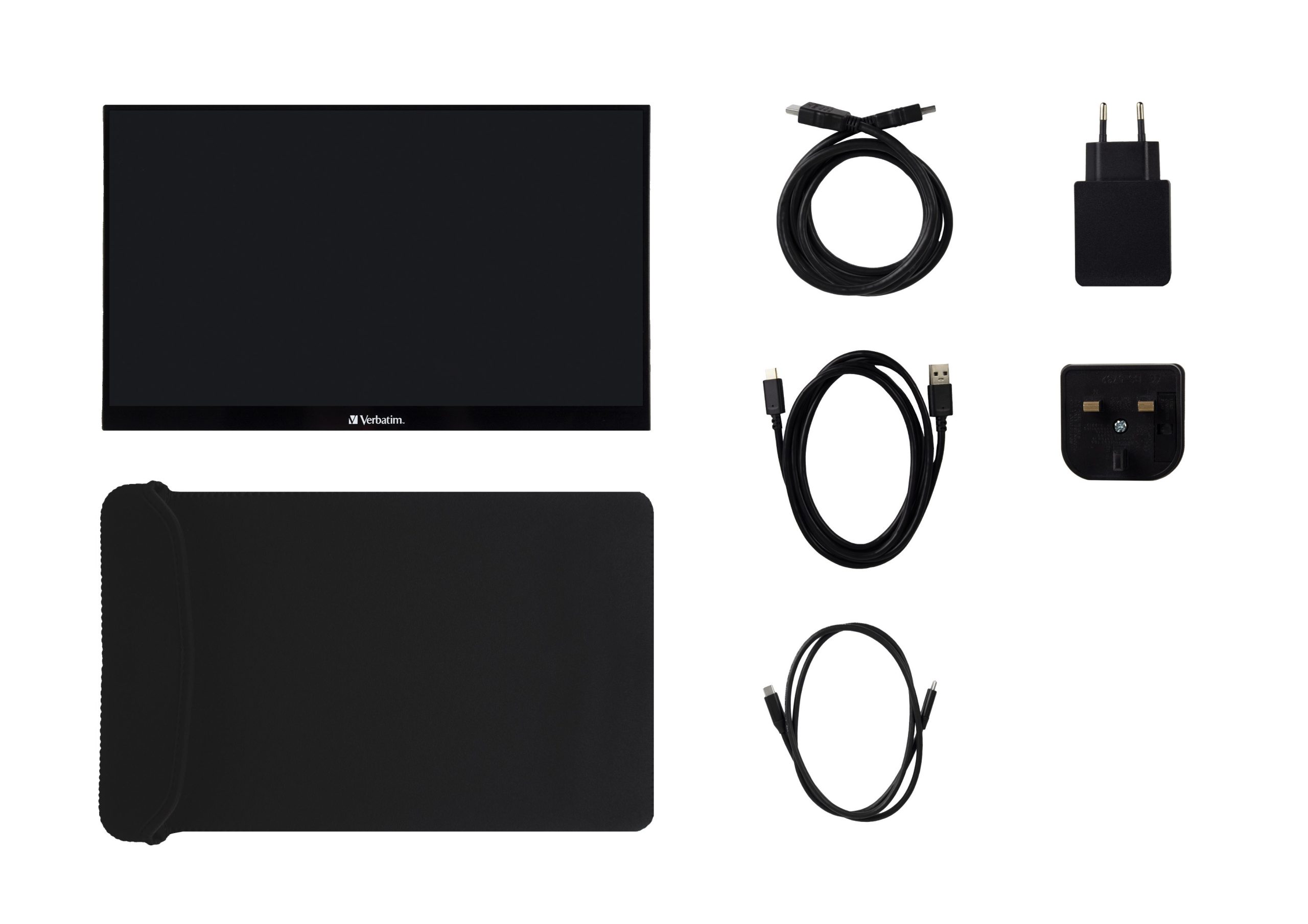 Verbatim - PMT-14 Portable Touchscreen Monitor 14" Full HD 1080p Metal Housing