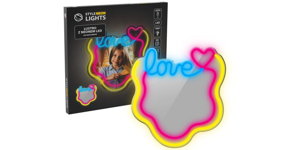 Manta MASNL131MT  Style Neon Lights LOVE LED Neon Mirror