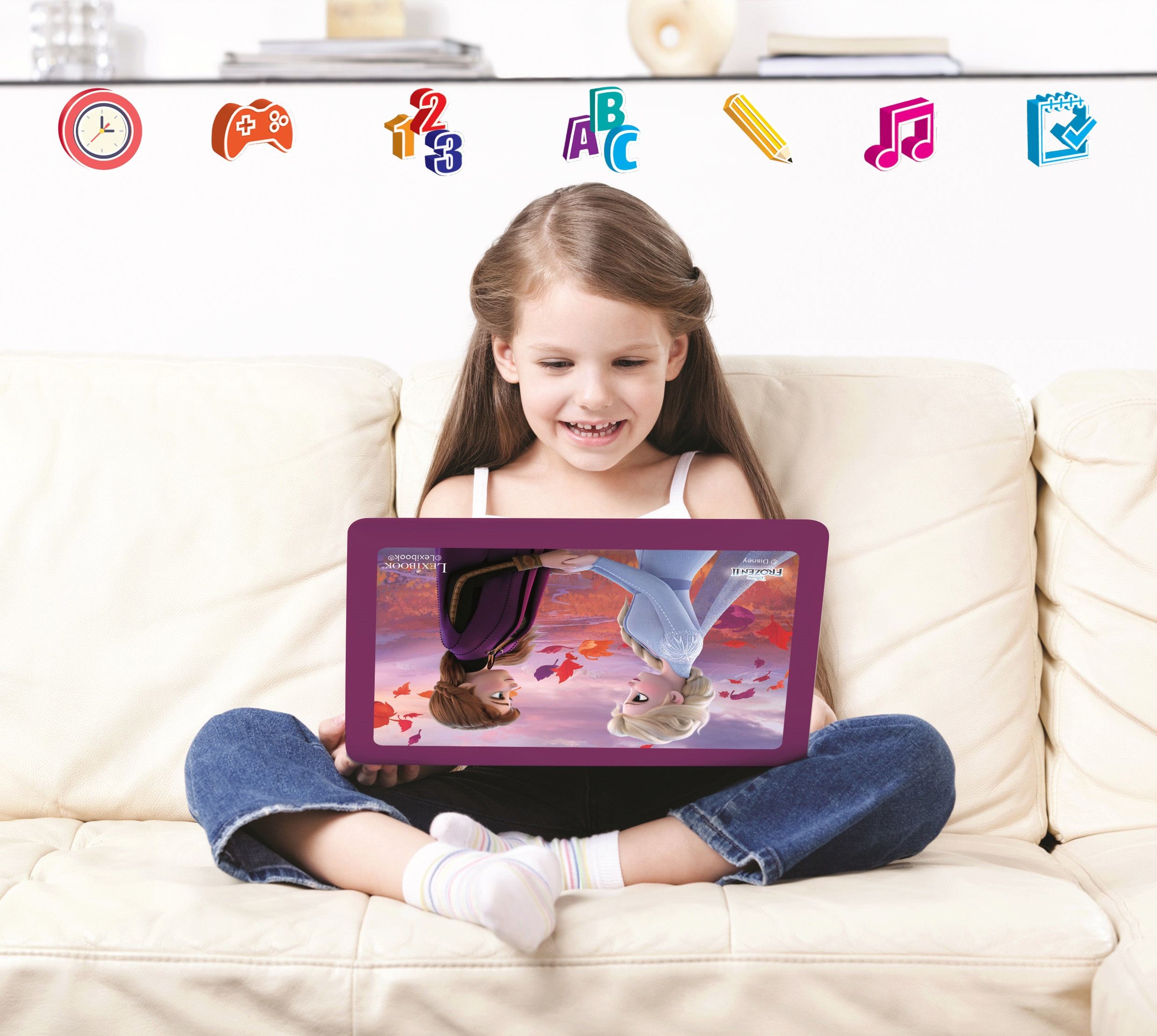 Lexibook - Frozen Bilingual Educational laptop – 124 activities (ENG) (JC598FZi3)