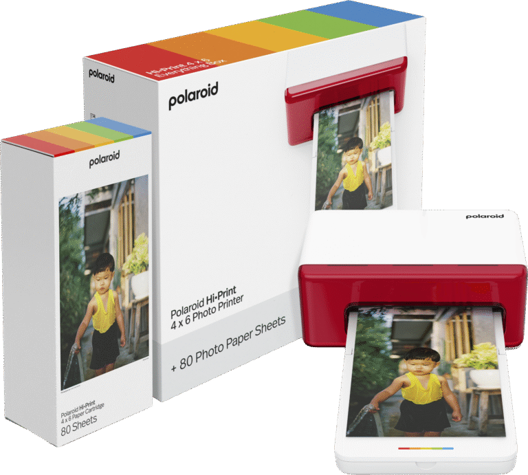 Polaroid – Hi-Print 4×6 E-Box Photo Printer – White