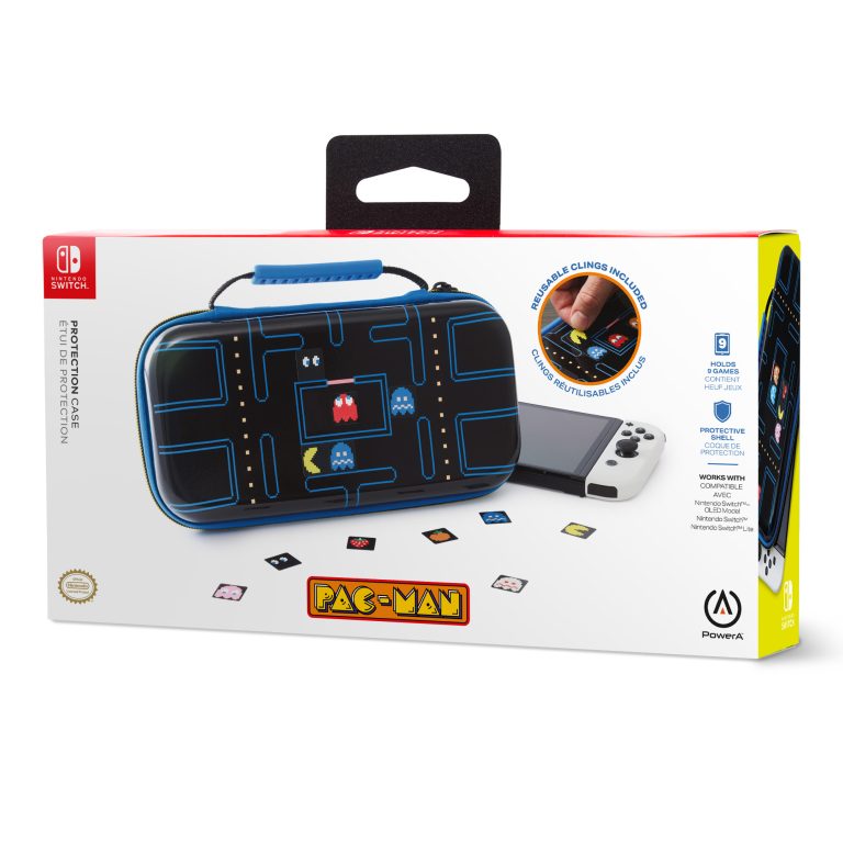 PowerA Protection Case for Nintendo Switch – OLED Model, Nintendo Switch and Nintendo Switch Lite – PAC-MAN Retro Arcade