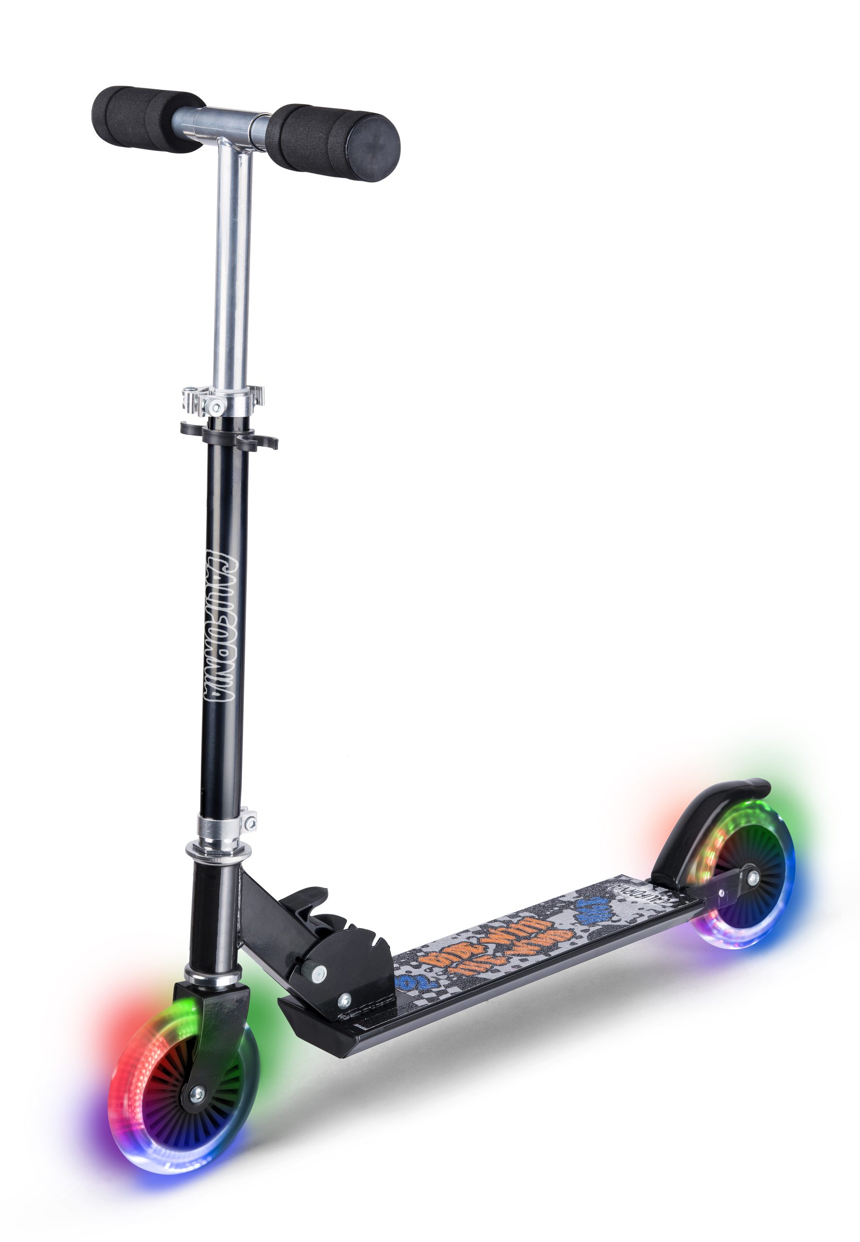 California - Black scooter with LED lights (83153)