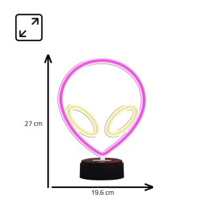 Manta SNL86PK Style Neon Lights UFO Pink