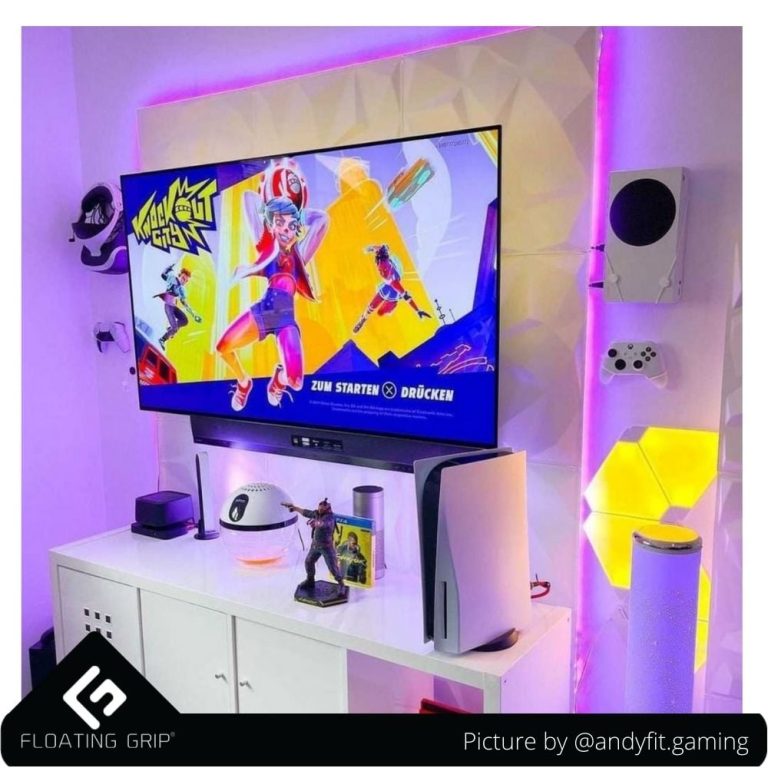 Floating Grip Xbox Seriex S Wall Mount – Bundle White