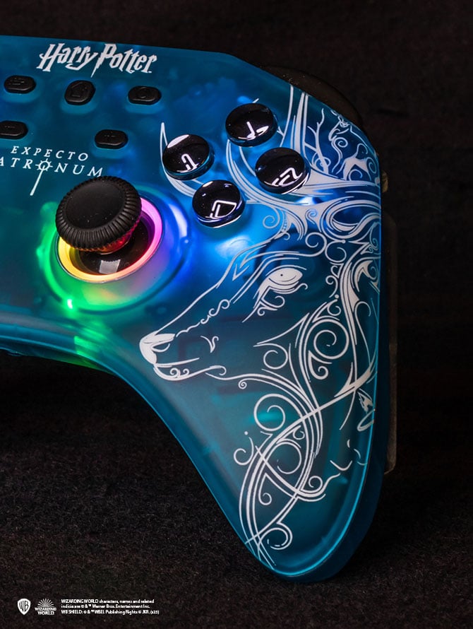 Trade Invaders Harry Potter Expecto Patronum Blue Gamepad Nintendo Switc