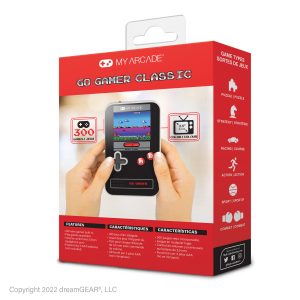 MY ARCADE, GO GAMER CLASSIC (300 GAMES IN 1), BLACK, GRAY, RED