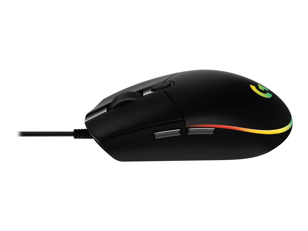 Logitech - G203 LIGHTSYNC Gaming Mouse Black
