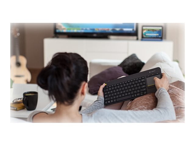 ​Logitech Wireless Touch Keyboard K400 Plus Black (Nordic)​
