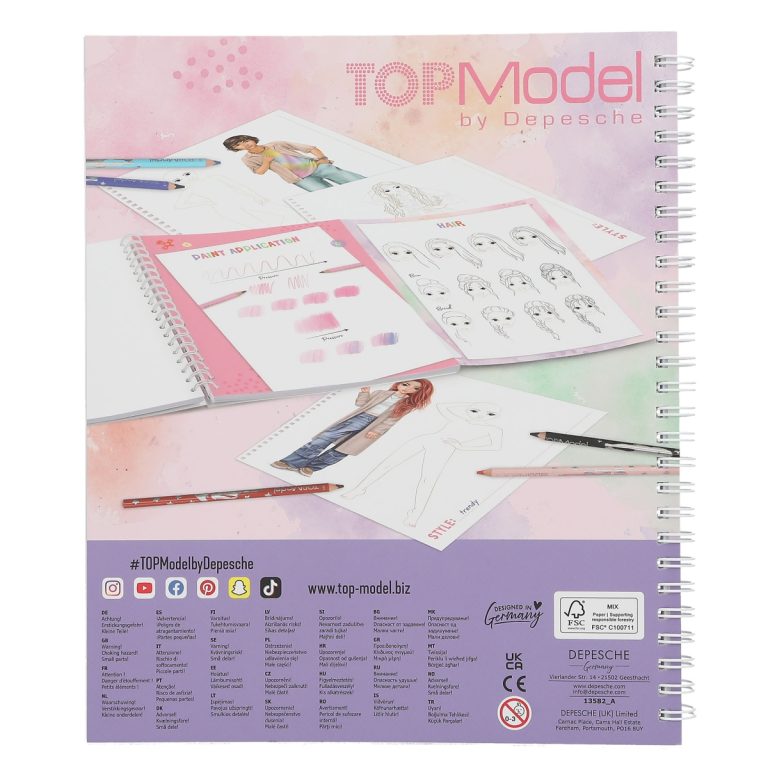 Topmodel – Create Your TOPModel Colouring Book – (413582)