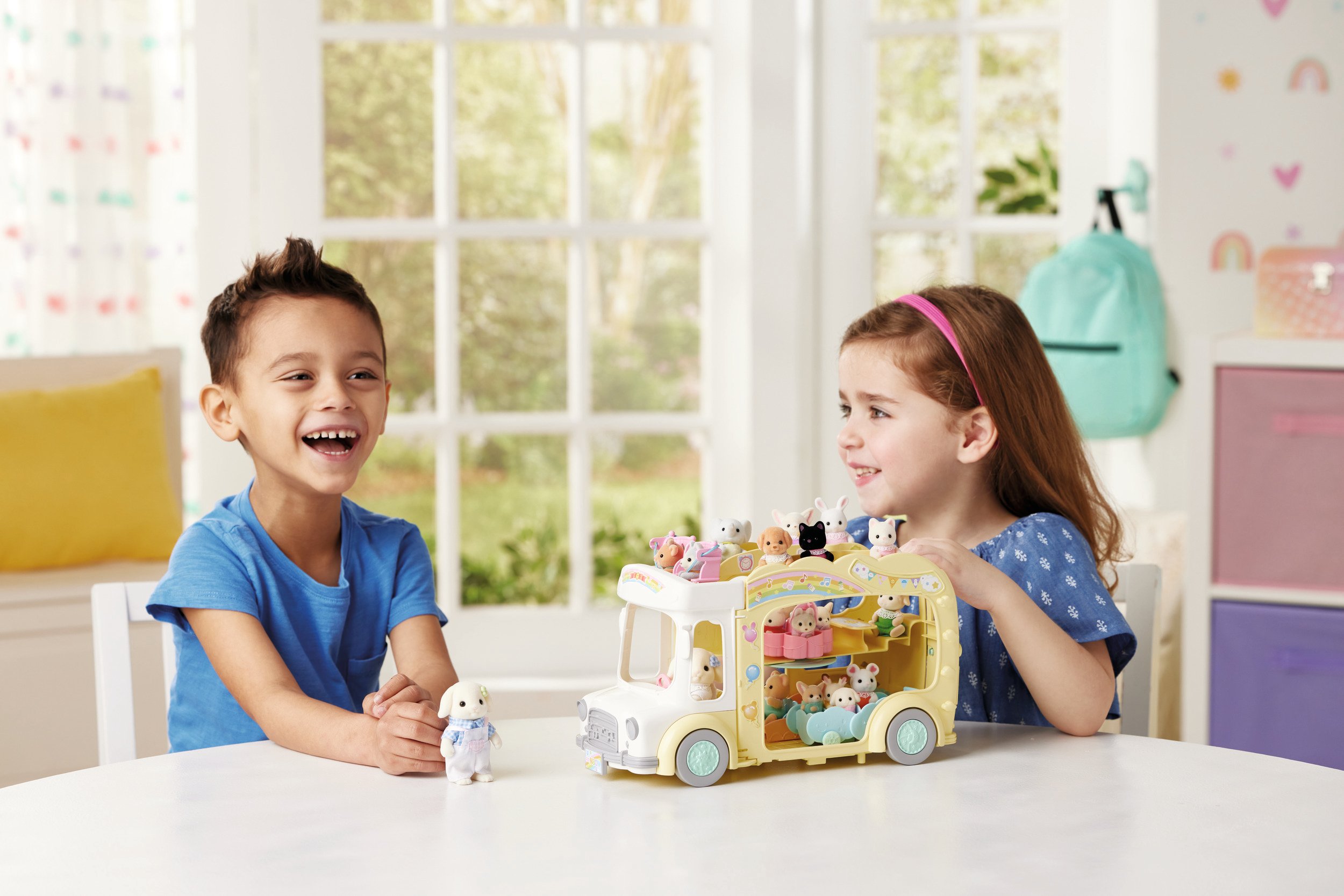 Sylvanian Families - Rainbow Fun Kindergarten Bus (5744)
