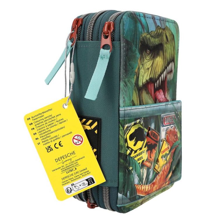Dino World – Triple Pencil Case danger ( 0411757 )