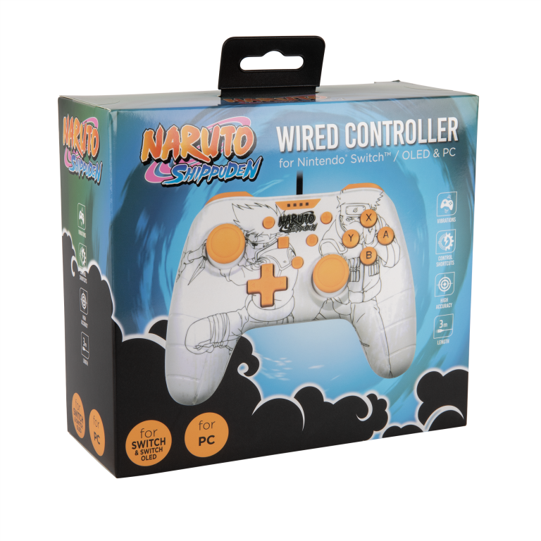 Konix Naruto Wired Switch/Pc Gamepad White