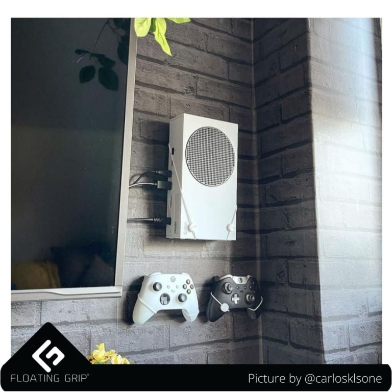 Floating Grip Xbox Seriex S Wall Mount – Bundle White