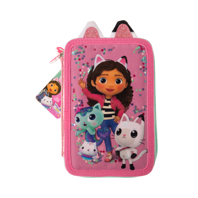 Gabby’s Dollhouse – Double Pencil Case w/Content (033708500)