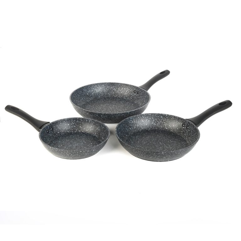 Salter BW06235S1BRMFOB Megastone 3-Piece Frying Pan Set – 20/24/28cm