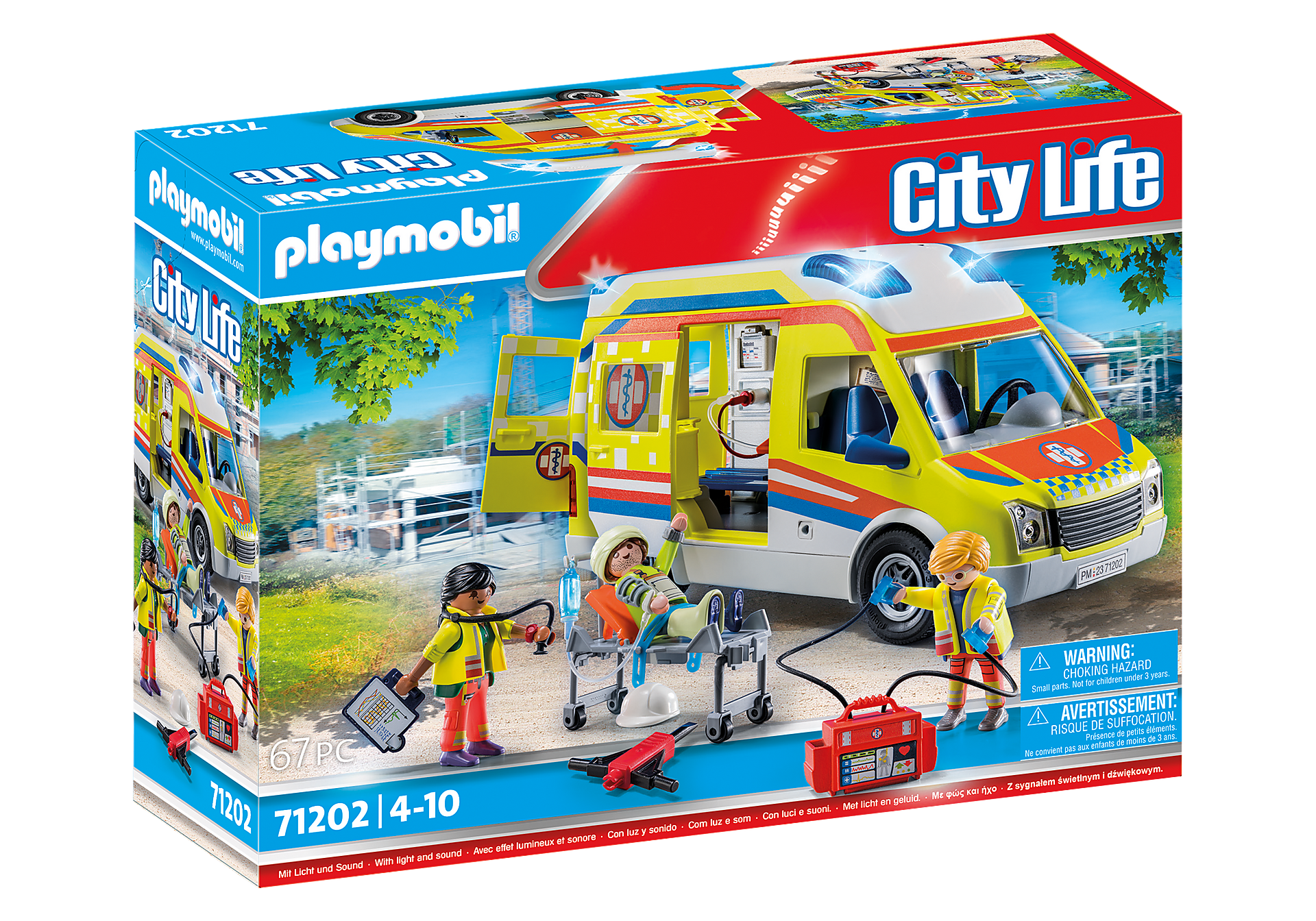 Playmobil - Ambulance with light and sound (71202)