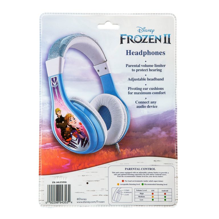 eKids – Disney Frozen II Youth Headphones for kids with Volume Control to protect hearing
