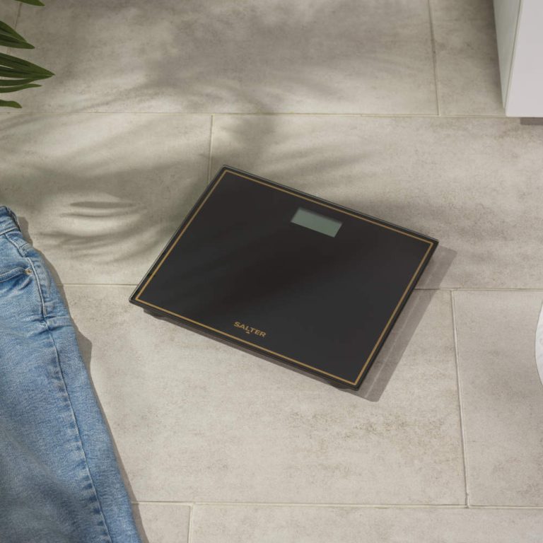 Salter 9207 BGHCFEU12  Compact Electronic Bathroom Scale, Black