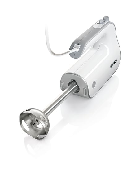Bosch - Styline Hand Mixer, 500W - MFQ4080 - White/Silver (Accessories Included)