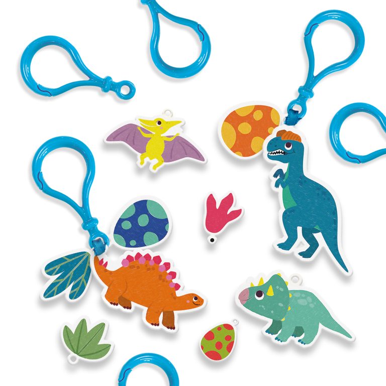 SES Creative – Shrink Foil – Dinosaur Keychains – (S14294)