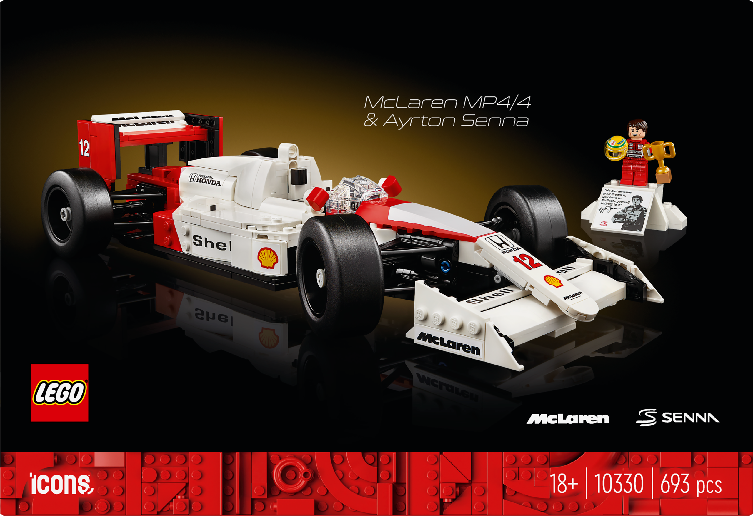 LEGO Icons - McLaren MP4/4 & Ayrton Senna (10330)