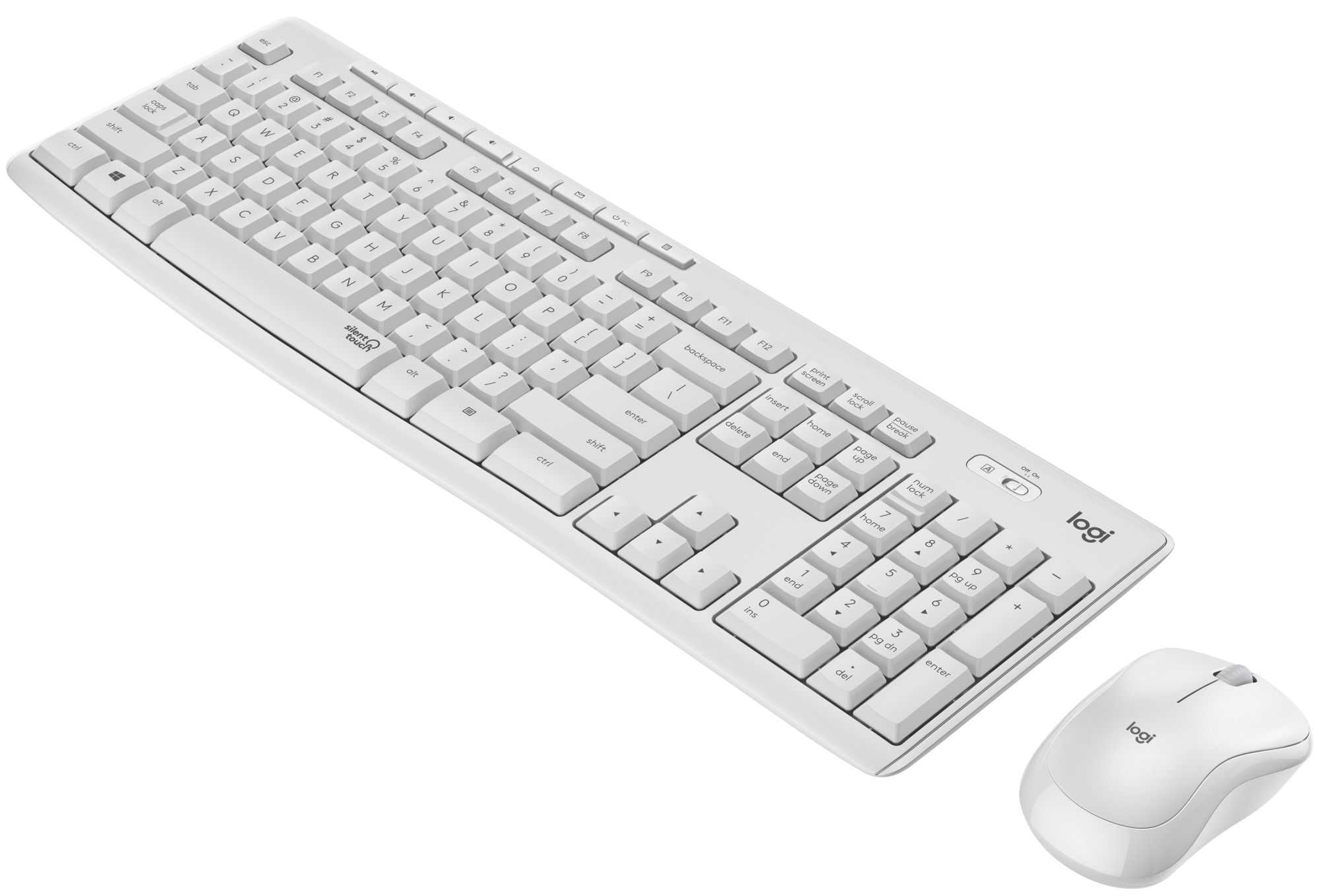 Logitech - MK295 Silent Wireless Combo Keyboard & Mouse set - Nordic Layout