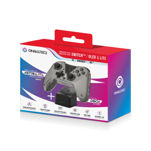 Nintendo Switch Oniverse Astralite Controller Wireless Smoked Black inkl. Charging Station
