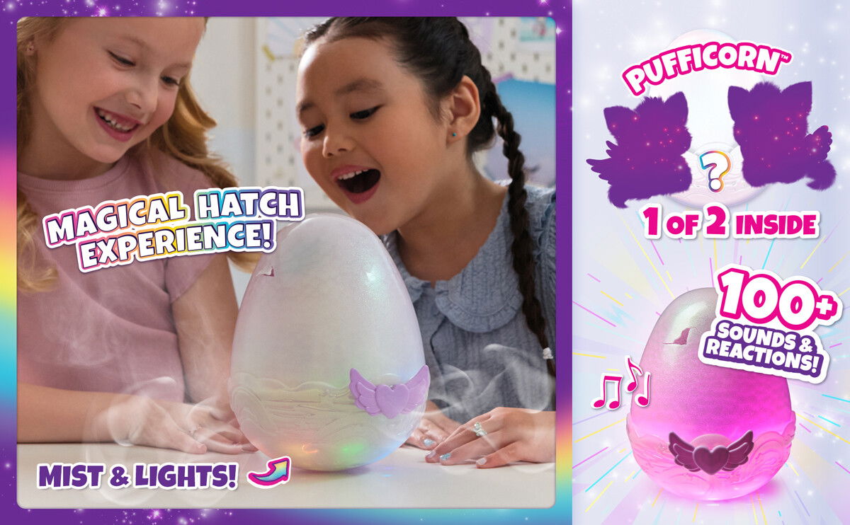 Hatchimals - Alive Secret Hatch Pufficorn Asst. (6069132)