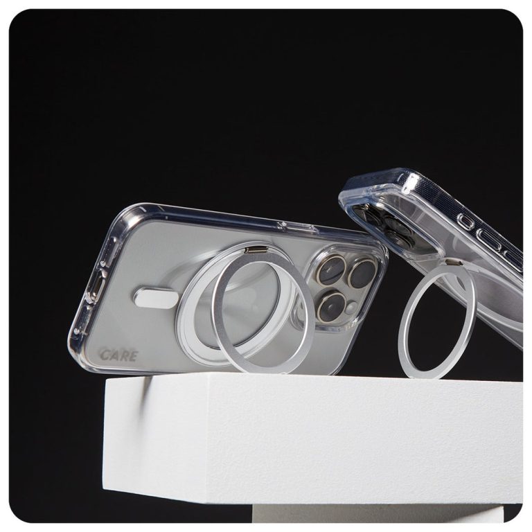 CARE by PanzerGlass – Feature Case – Transparent Silver – MagSafe – iPhone 16