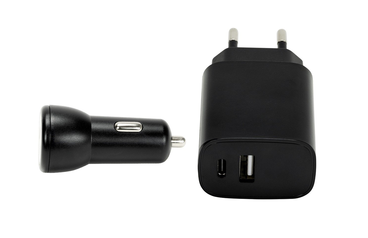 Speedlink - Wall & Car Charger Set USB-A & USB-C 15W, black