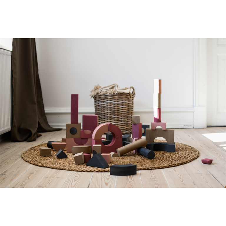 BabyTrold – foam building blocks – Dusty Rose (18-49DR)