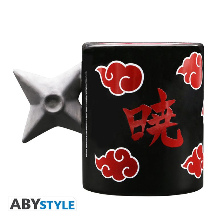NARUTO SHIPPUDEN – 3D Handle Mug – Akatsuki Shuriken x2