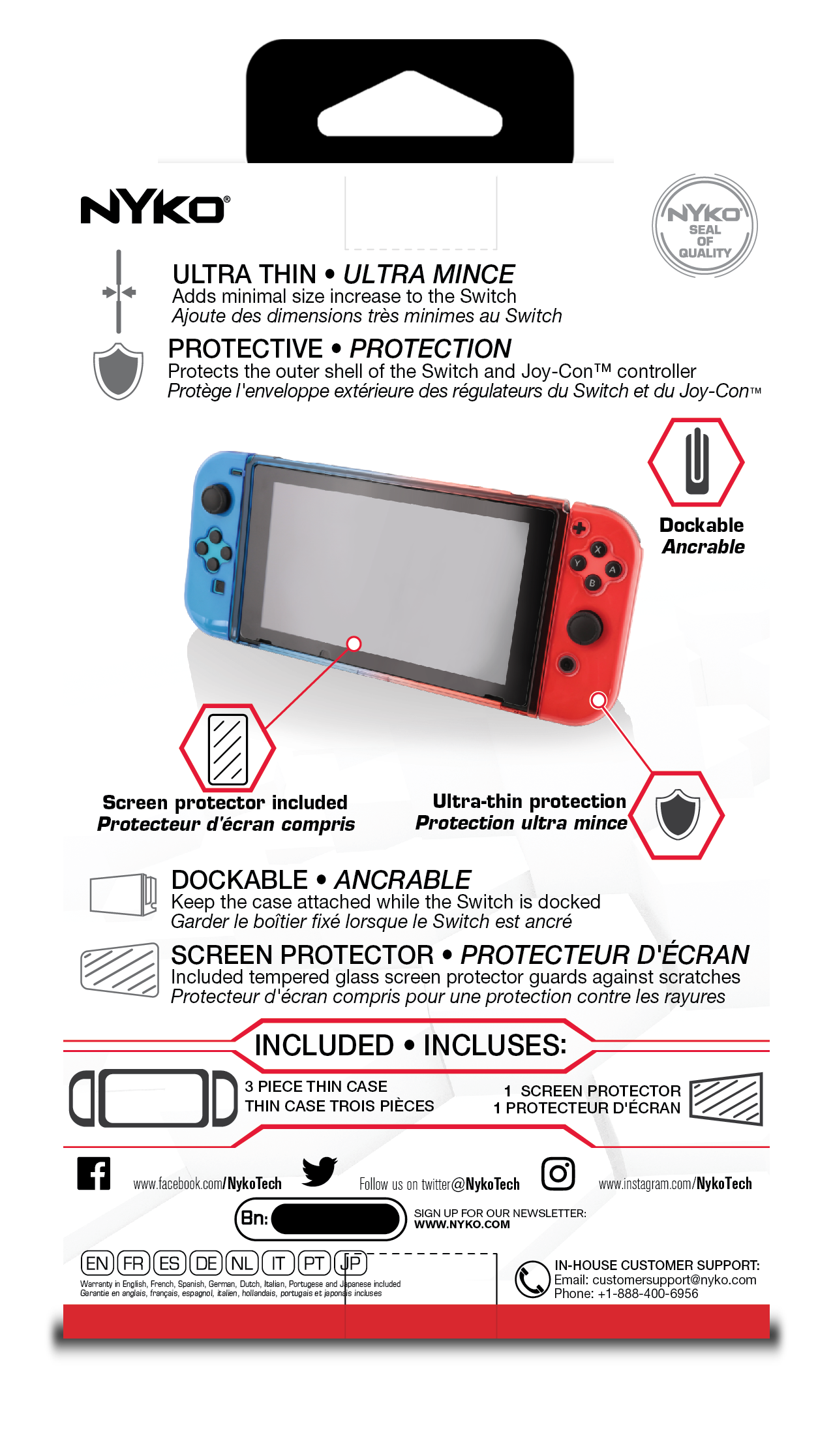 Nyko Thin Case (Red/Blue)