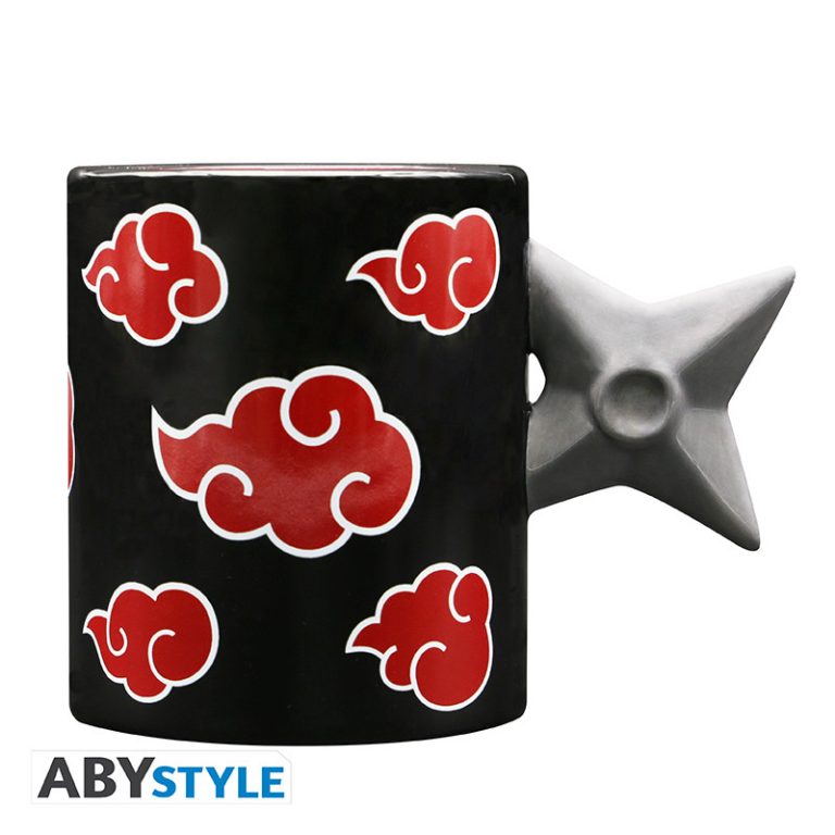 NARUTO SHIPPUDEN – 3D Handle Mug – Akatsuki Shuriken x2
