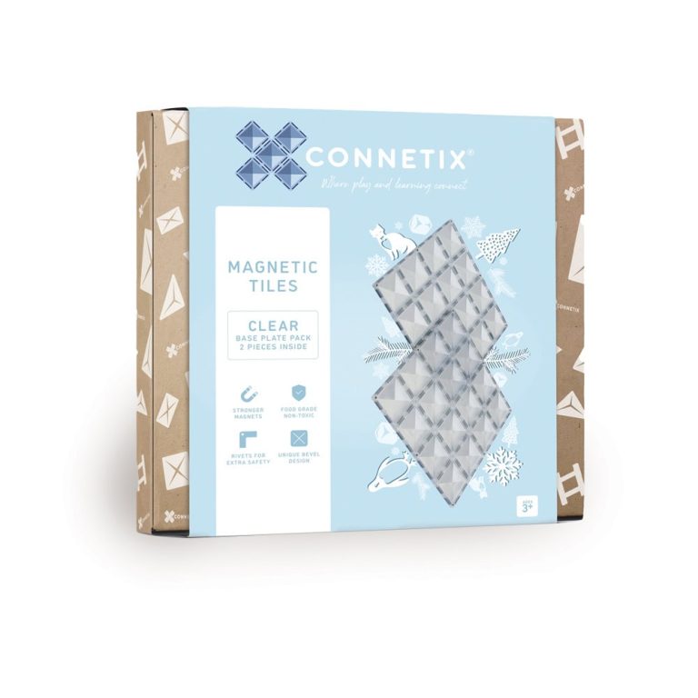 Connetix – Base Plate – Clear – 2 Pieces (CT-C-00002-BP)