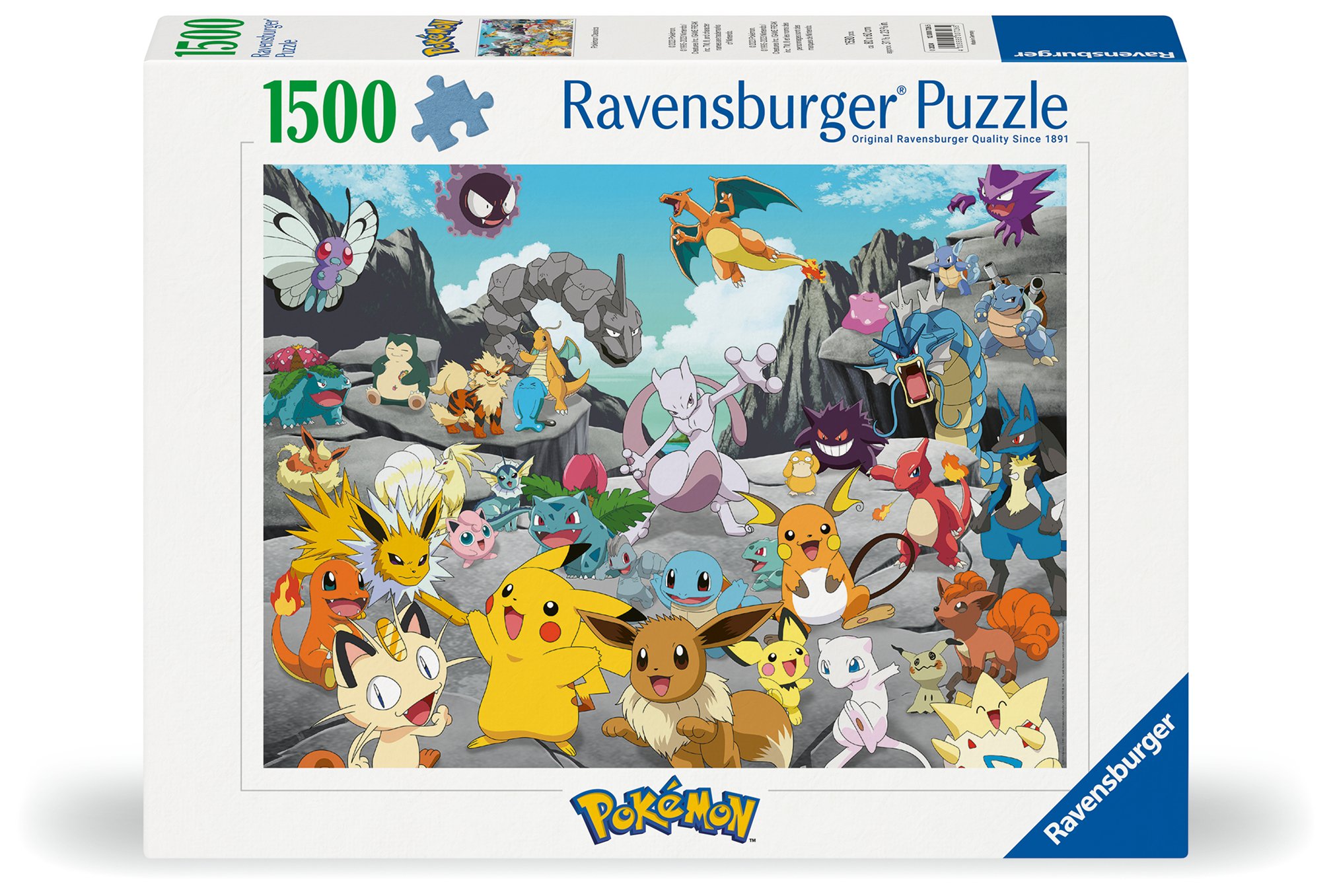 Ravensburger - Puzzle Pokémon Classics 1500p (12000726)