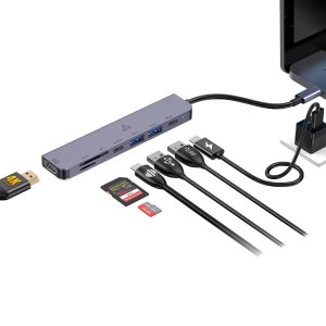Sbox H-999 7in1 USB-C HUB