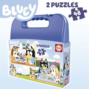 Puzzle Suitcase 2x48 - Bluey (80-19831)
